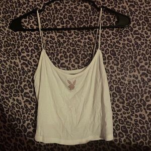 white playboy bunny tank top
